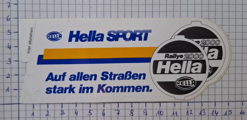 Aufkleber sticker hella - aufkleber, /